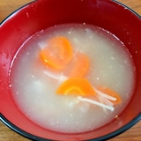 人参玉ねぎえのきの簡単中華スープ